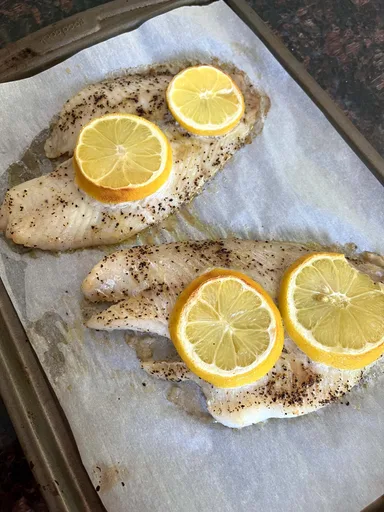 Lenguado al limón al horno