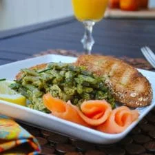Every-Day-Is-Mother's-Day Part 2: Asparagus and Scallion Scramble