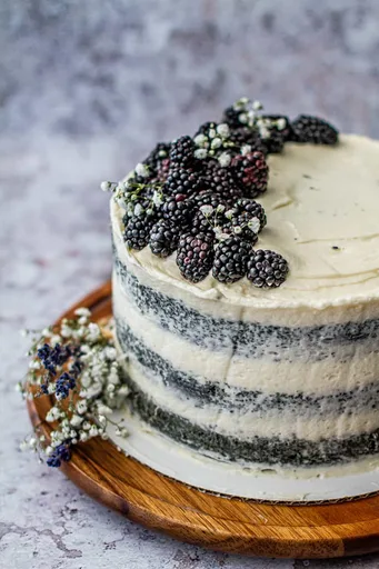 Blackberry Naked Cake