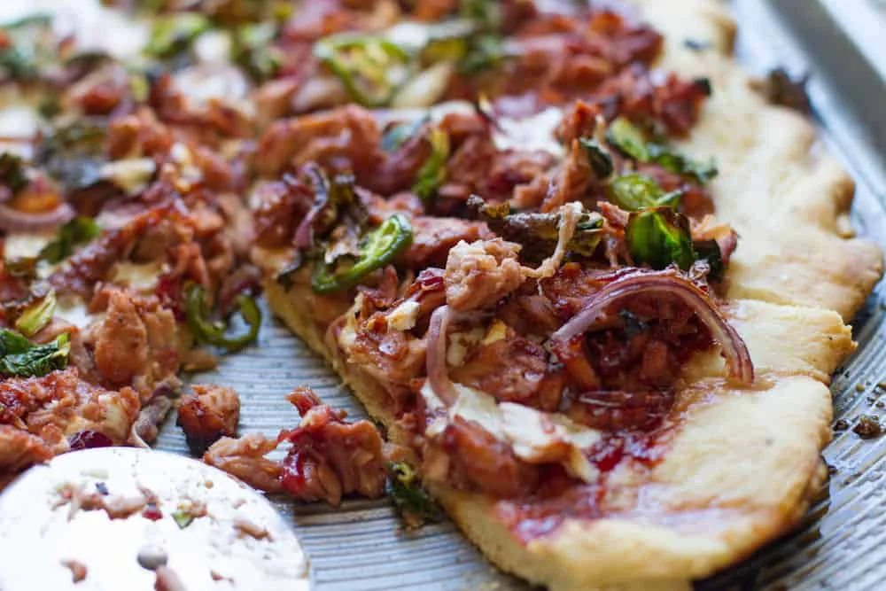 Cranberry Barbecue Turkey Pizza