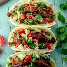 Tacos de shawarma vegetariano