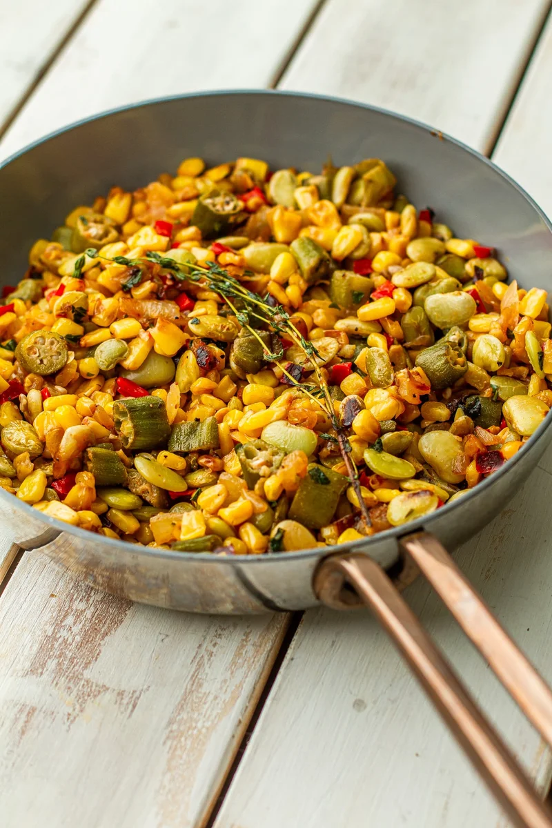 Southern Succotash (meatless)
