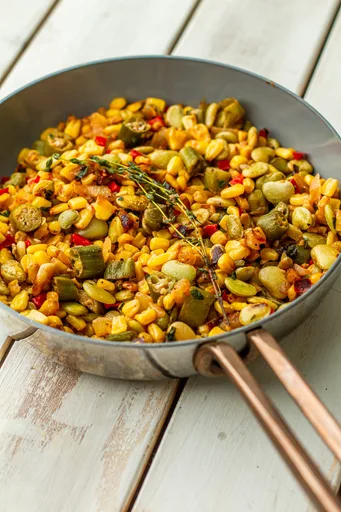 Southern Succotash (meatless)
