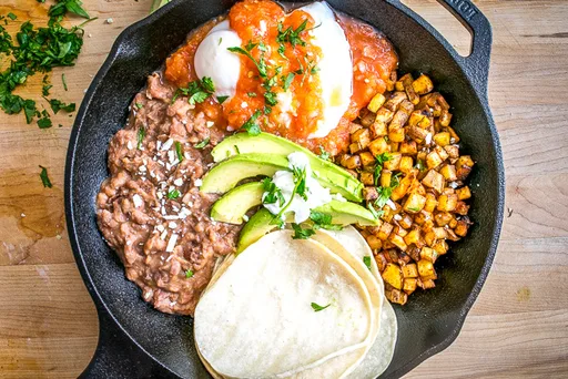 Sartén de huevos rancheros
