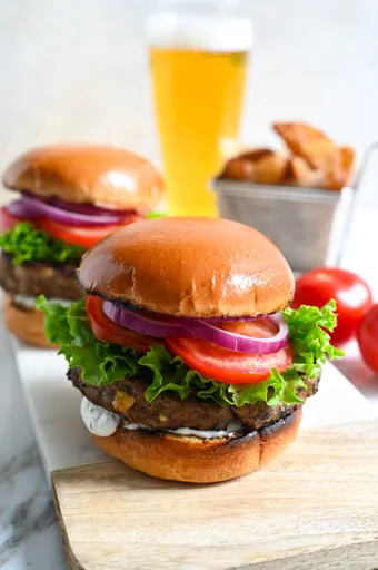 Hamburguesas de cordero con feta