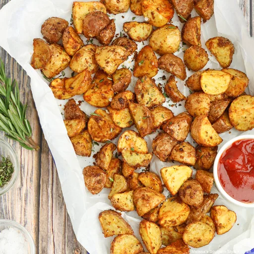 Patatas pequeñas crujientes al horno