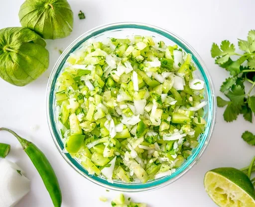 Tomatillo Pico de Gallo