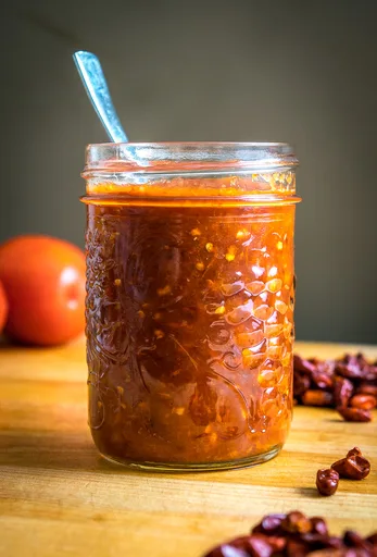 Salsa picante de chile piquín y chipotle