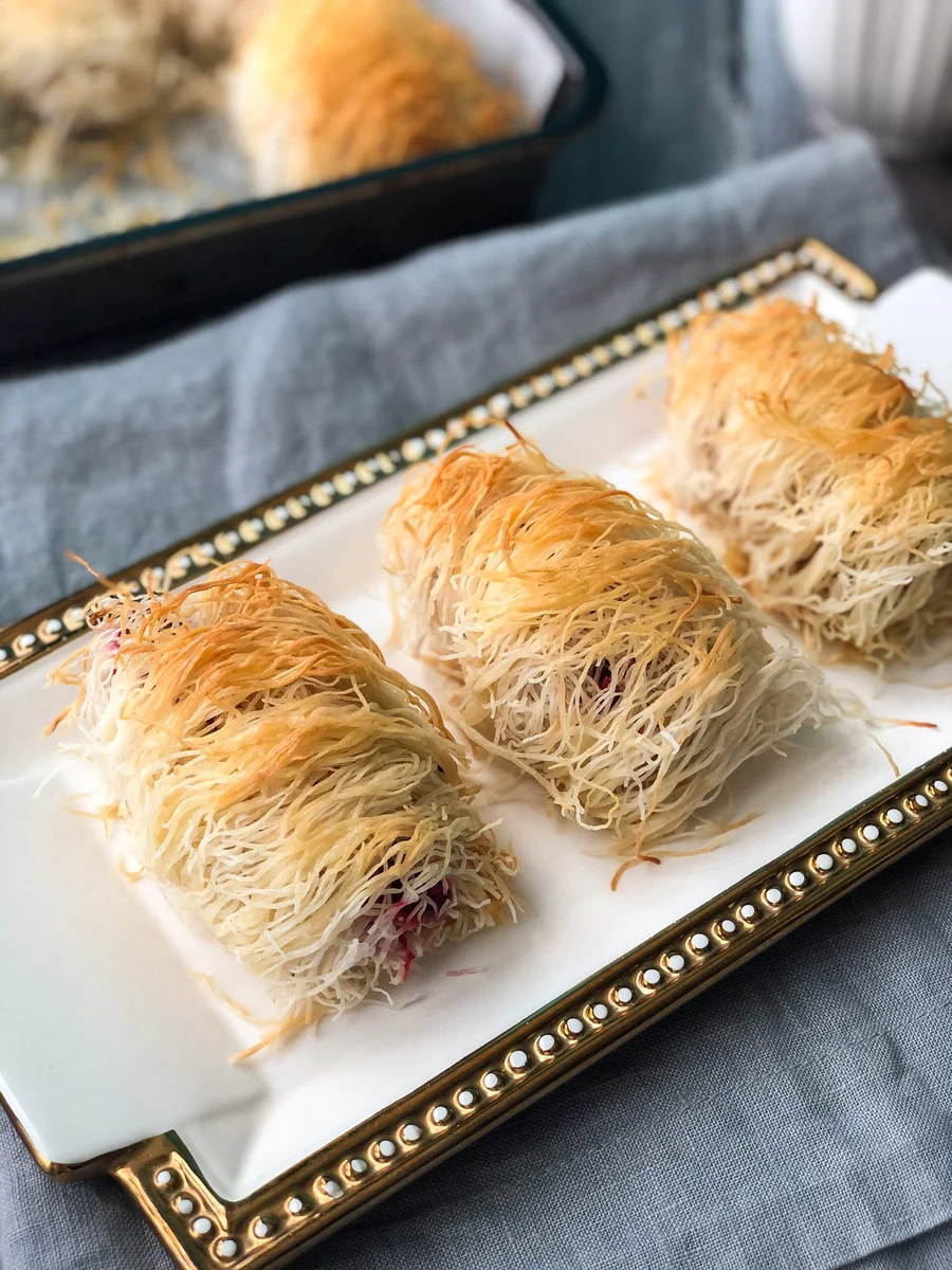 Turkey and cranberry kataifi parcels