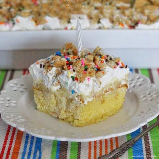 Cheesecake Birthday Poke Cake
