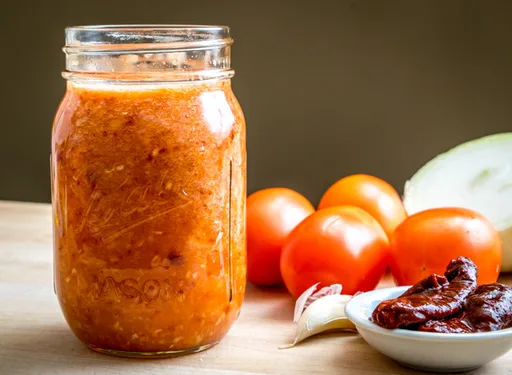 Salsa de tomate y chipotle paso a paso