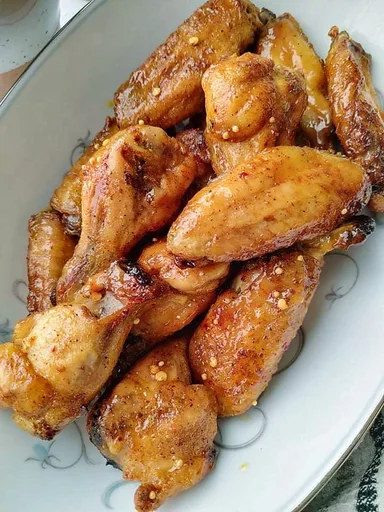 Alitas de pollo con miel y mostaza