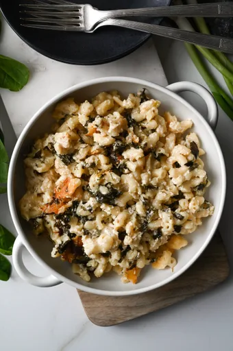 Spanakopita mac and cheese