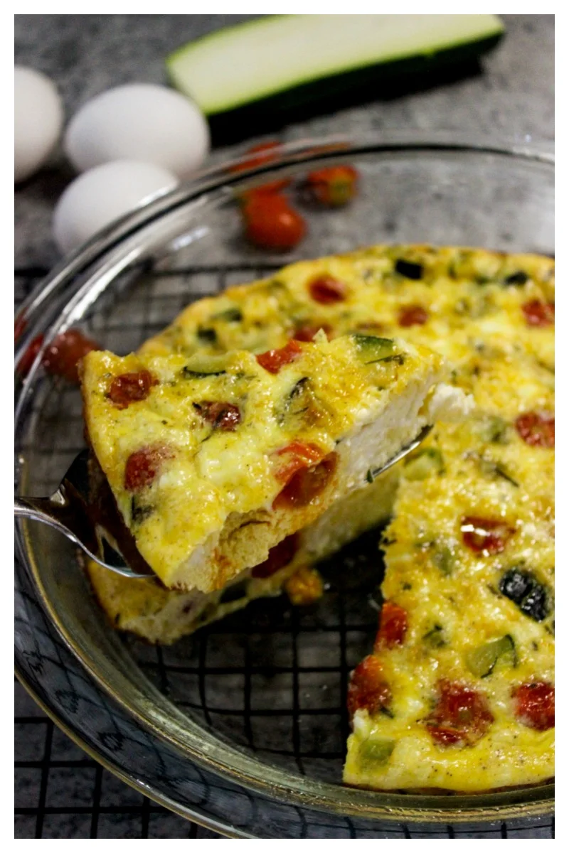 Zucchini and cherry tomato frittata