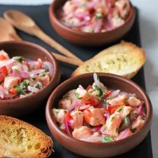 Ceviche de salmón