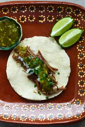 Receta de tacos de ternera desmenuzada