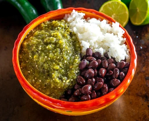 Chile Verde Rice and Beans