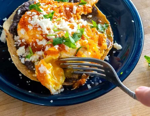 Eggs Poached in Chipotle Salsa