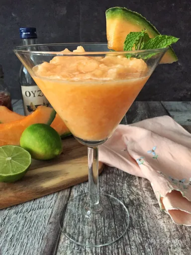 Granizado de melón con ouzo