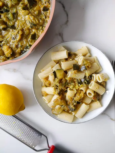 Salsa de calabacín para pasta