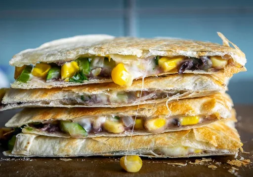 Zucchini and Corn Vegetarian Quesadillas