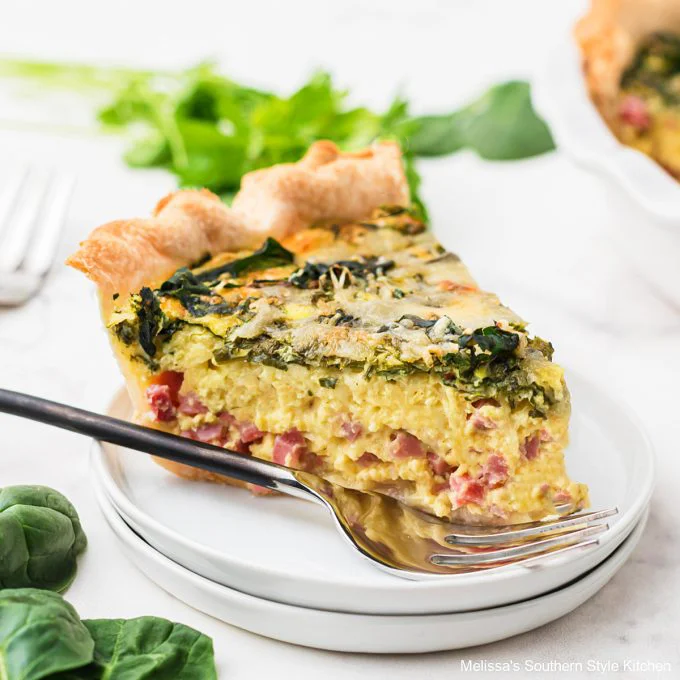 Ham and Spinach Quiche
