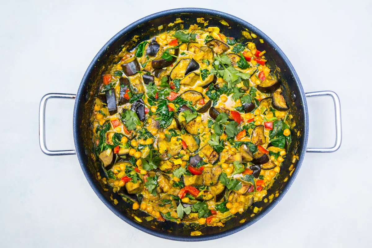 Peanut Butter Aubergine Curry