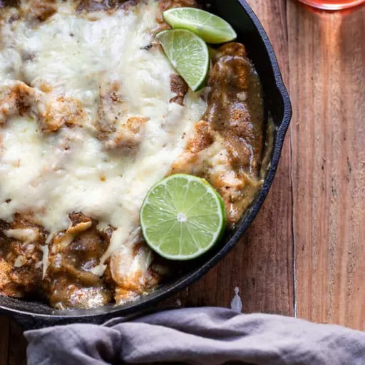 Short Rib Salsa Verde Enchiladas