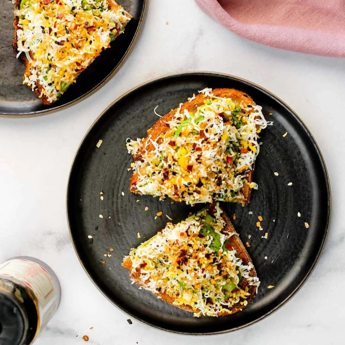 Grated Egg Avocado Toast