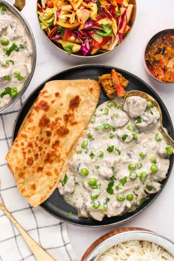 Mushroom Matar Malai