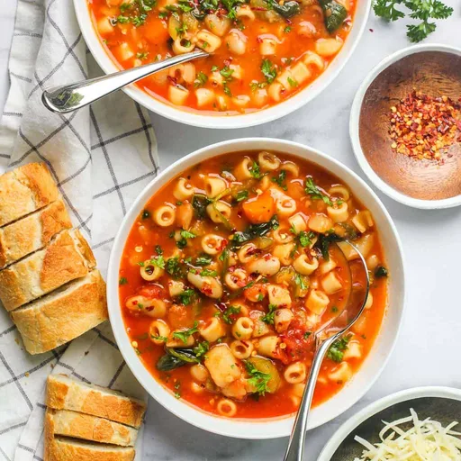 Sopa de pasta y judías