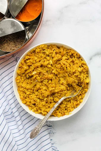 Turmeric Cumin Cauliflower Rice