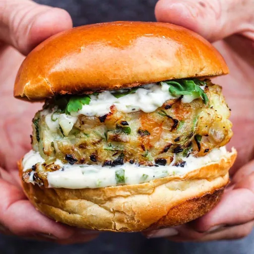 Barbecued Fish Burgers