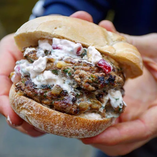 Homemade Lamb Burgers