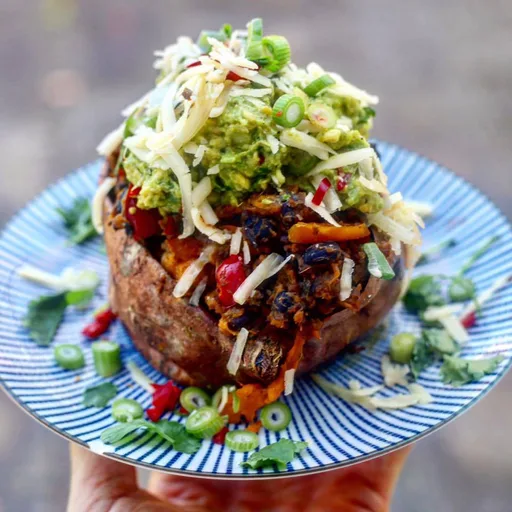 Mexican Style Stuffed Sweet Potatoes