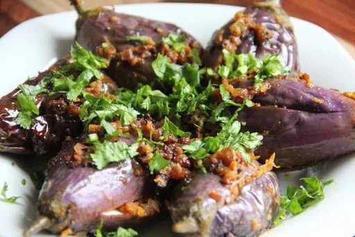Stuffed Baby Eggplant Curry