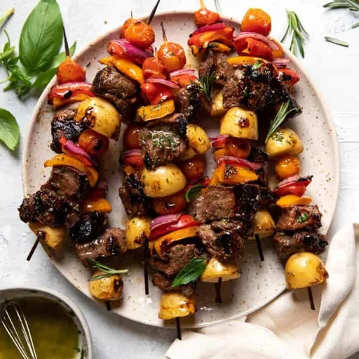 Steak Potato Bell Pepper Kabobs