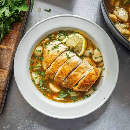 Garlicky Pot Roast Chicken
