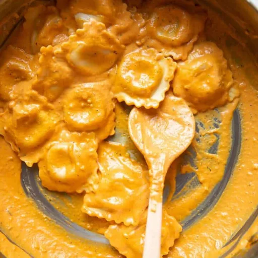 Raviolis cremosos de calabaza en 20 minutos