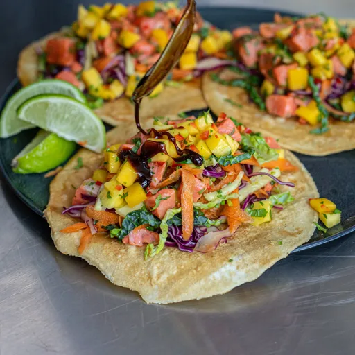Salmon Ceviche Tacos