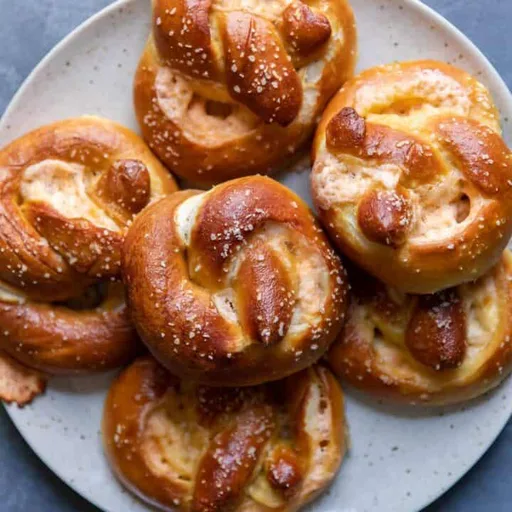 Three Cheese Stuffed Soft Pretzels