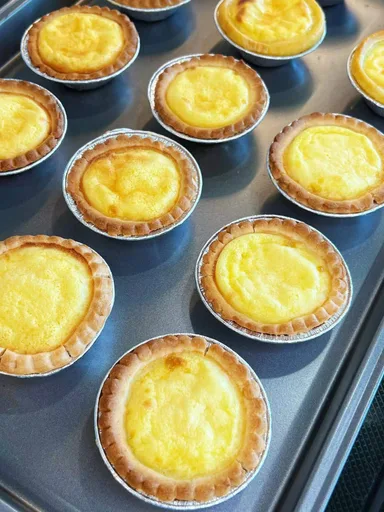 Receta de tartas de huevo (base estilo Hong Kong y relleno cremoso estilo portugués)