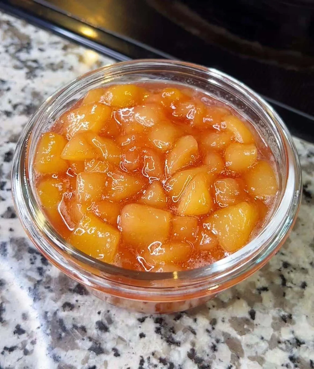 Low Sugar Peach Jam (Small batch, 4 ingredients)