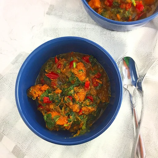 Delicious Kale Sweet Potato porridge