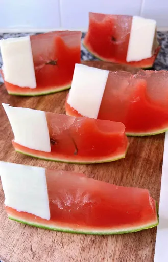 Gelatina de sandía