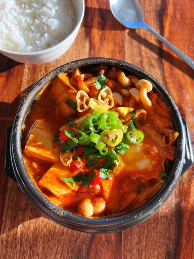 Kimchi Tofu Soup (Meal-for-one Recipe)