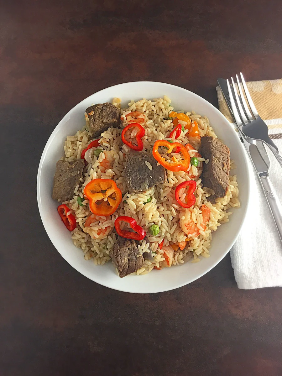 Simple Coconut Rice No tomatoes