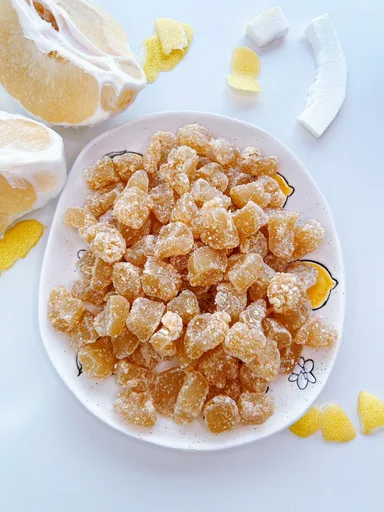 Candied Grapefruit Peel (or Pomelo Peel)