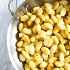 Ñoquis a la sartén