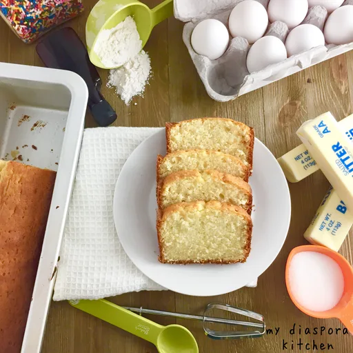 Bizcocho Nigeriano de Estilo Pound Cake